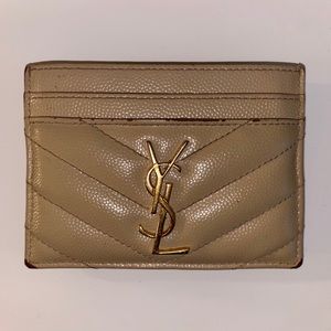 YSL Monogram Matelasse Leather Card Case